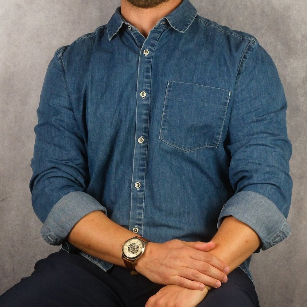 Calvin Klein Denim Button-Up
